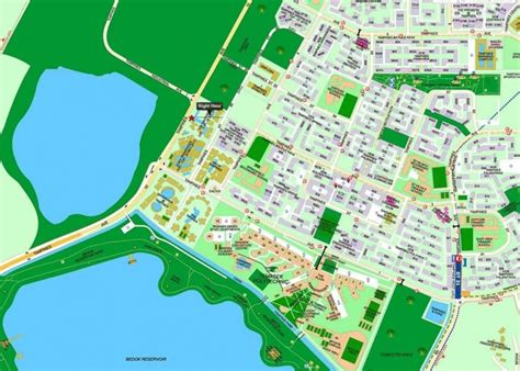 Tampines map - Map of tampines Singapore (Republic of Singapore)