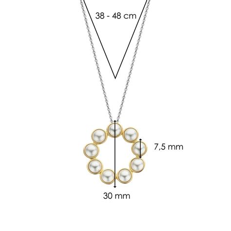 Collier Femme Ti Sento 34008YP 42 Argent plaqué or sur Bijourama