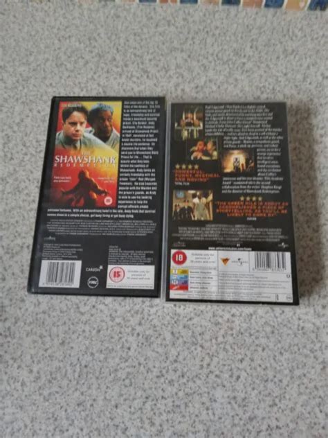 THE GREEN MILE SHAWSHANK REDEMPTION VHS PAL UK Video Bundle Tom Hanks