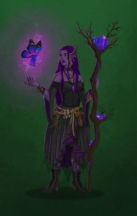 Hexblood Archfey Warlock By Marielahh Character Art Dnd Characters