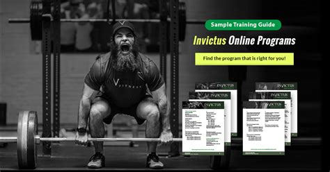 Invictus Online Programming Sample Training Invictus Athlete