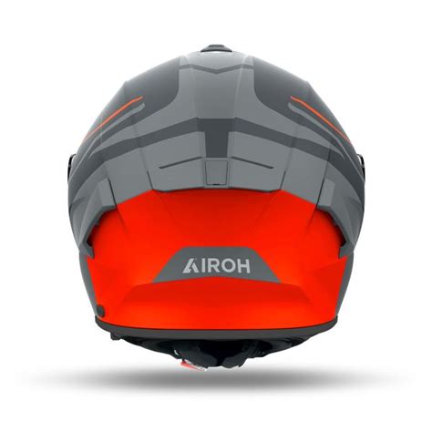 Casco Moto Airoh Spark Spinner Orange Matt Pronto Per L Invio