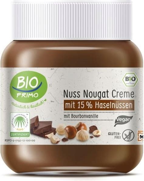 Bio Primo Bio Nuss Nougat Creme G Piccantino Onlineshop Sterreich