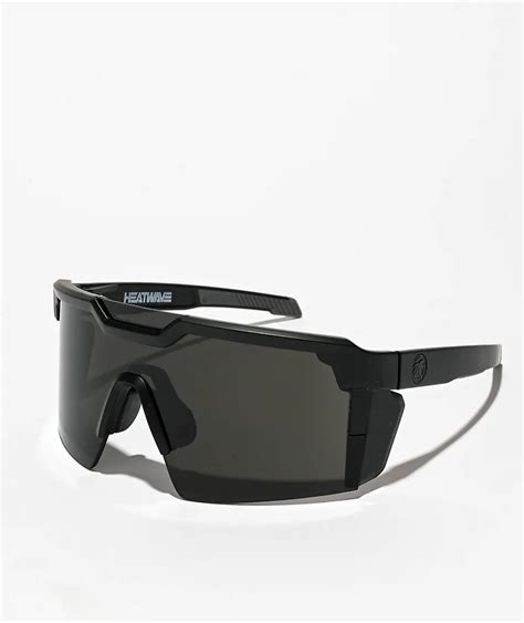 Heat Wave Future Tech Z87 Black Sunglasses Hamilton Place