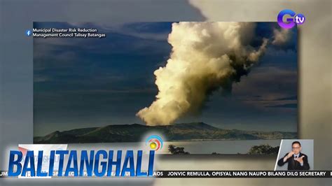 Phivolcs Bulkang Taal Nagbuga Ng Makapal At Puting Usok Kaninang