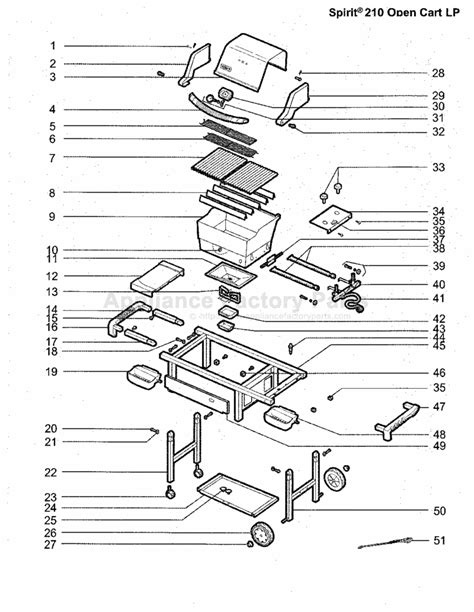 Weber Spirit Parts Diagram