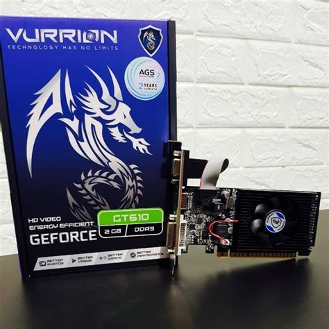 Jual VGA VURRION GT 610 2GB DDR3 64Bit GAMING VGA 100 ORIGINAL