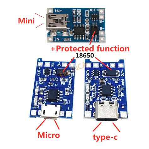 Pcs V A Micro Mini Type C Usb Lithium Battery Charging Board