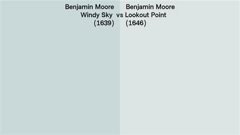 Benjamin Moore Windy Sky Vs Lookout Point Side By Side Comparison