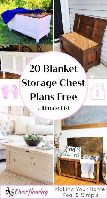 20 Free DIY Blanket Chest Plans (Wooden Storage Chest)