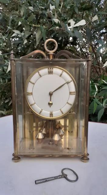 HORLOGE PENDULE 400 jours mécanique Western Germany avec clé N 6