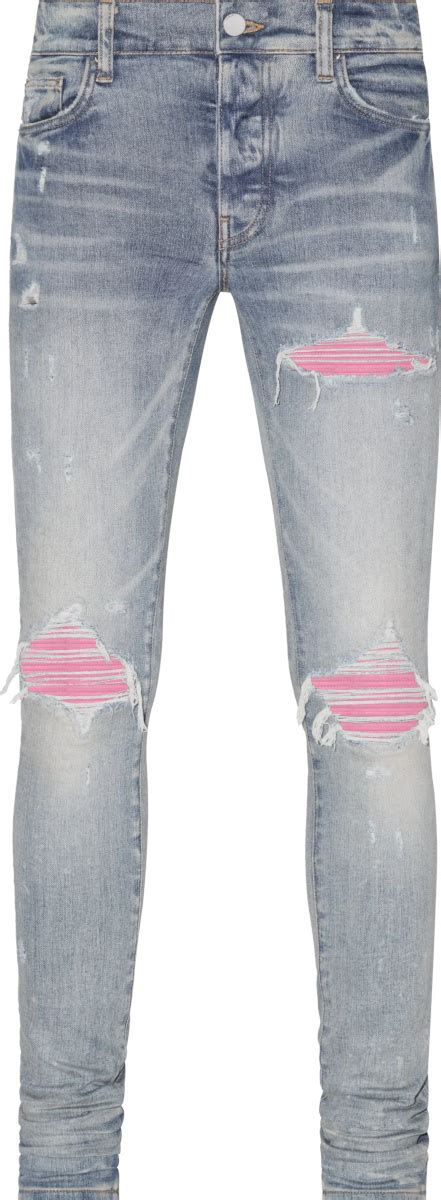 Amiri Clay Indigo Pink Suede MX1 Jeans INC STYLE