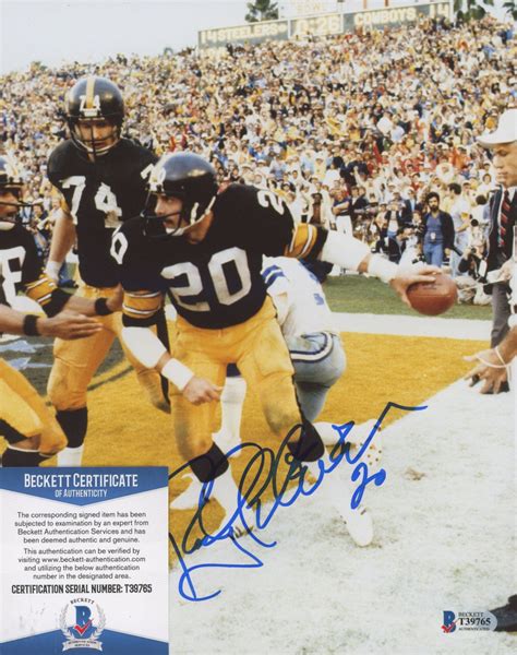 Rocky Bleier Signed Steelers 8x10 Photo Beckett Pristine Auction