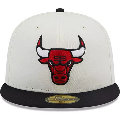 New Era Flat Brim 59FIFTY Championships Chicago Bulls NBA White And