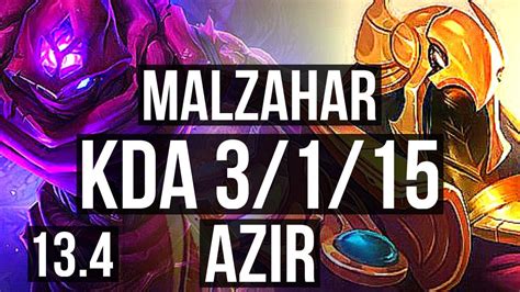 MALZAHAR Vs AZIR MID 4 2M Mastery 3 1 15 2000 Games KR Master