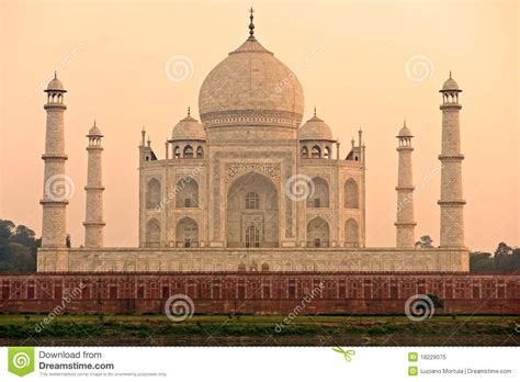 Taj Mahal En La Salida Del Sol Agra Uttar Pradesh La India Imagen