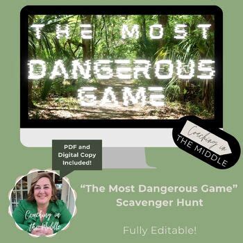 Most Dangerous Game Scavenger Hunt by Pollitz's Pages | TpT