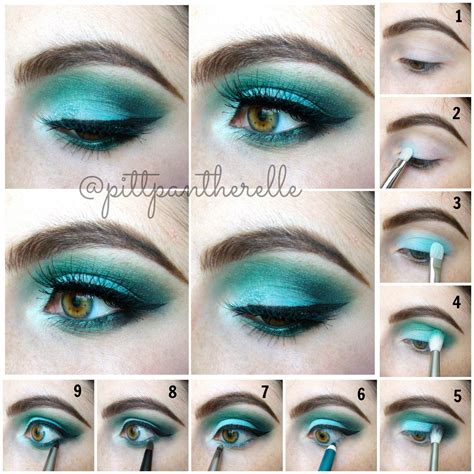 Smokey Teal Eye Makeup