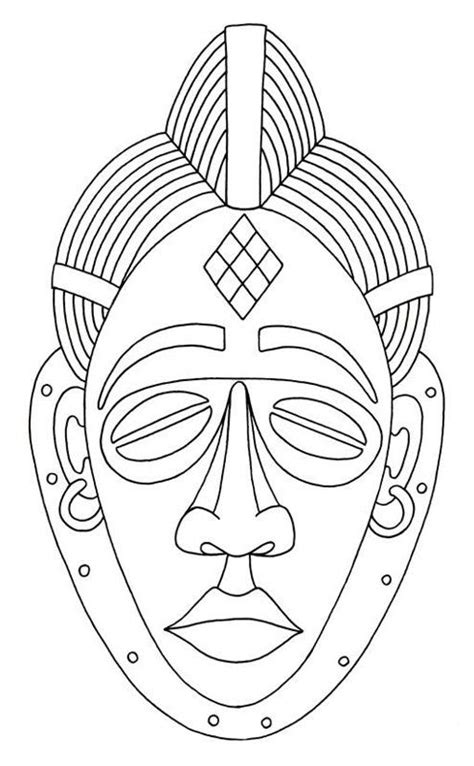 African Masks Clip Art Punu Mask Africa Art African Art African Art