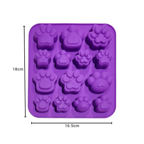 Molde De Silicona Huella De Perro Sugarkingdom