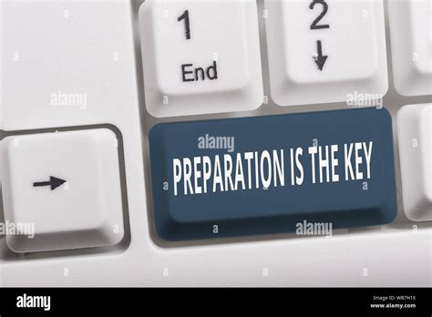 Writing Note Showing Preparation Is The Key Business Concept For It