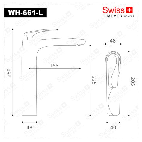 Bateria umywalkowa wysoka WH 611 L BIAŁA