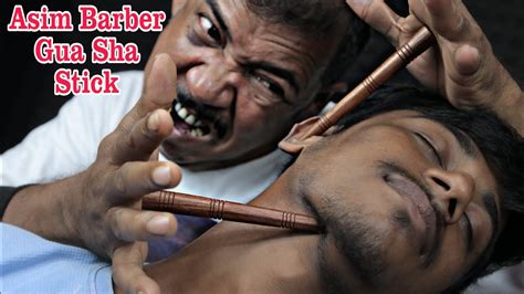 Amazing Gua Sha Stick Massage By Asim Barber Asim Barber Hair Crack