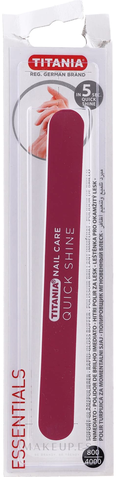 Titania Nail File Quick Shine Lima Pulidora De Uñas Makeupes