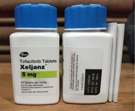 Pfizer Ltd Xeljanz 5mg Tablet Tofacitinib 5mg Treatment Rheumatoid