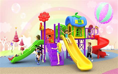 Newest Kindergarten Outdoor Slide Playground Equipment Used Plastic Playground Slide And