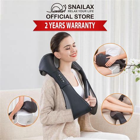 Snailax Sl Nc Cordless Shiatsu Neck Shoulder Back Massager With