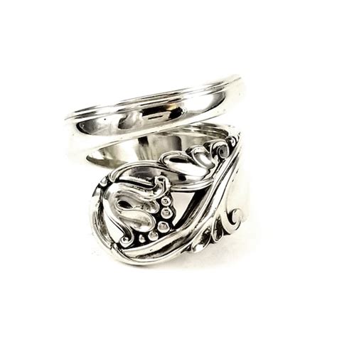 Sterling Silver Wrapped Spoon Ring International Spring Etsy