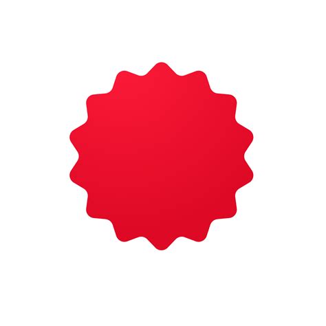 Red Basic Shape For New Product Stickers Special Offer Label Png