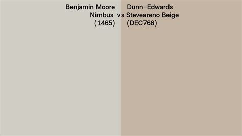 Benjamin Moore Nimbus 1465 Vs Dunn Edwards Steveareno Beige Dec766