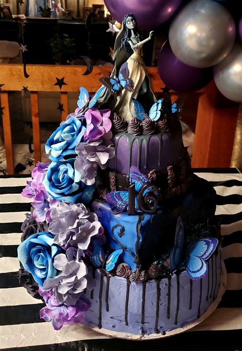 This Was A Corpse Bride Themed Cake I Made For My Daughters Th