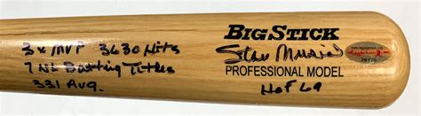 Lot Detail Stan Musial Signed And Inscribed Baseball Bat 3x Mvp