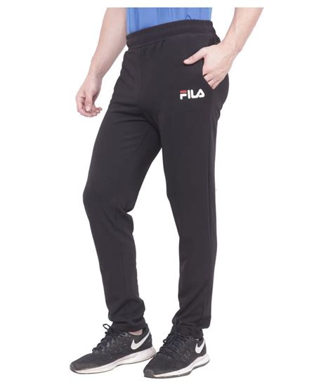 Fila Black Track Pants Buy Fila Black Track Pants Online At Low Price