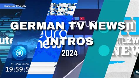 German TV News Intros 2024 Openings Compilation YouTube