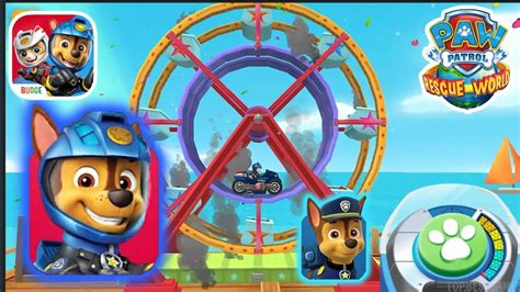 🐕👮⭐🦴 Paw Patrol Rescue World Chase Fixes Ferris Wheel Moto Pups