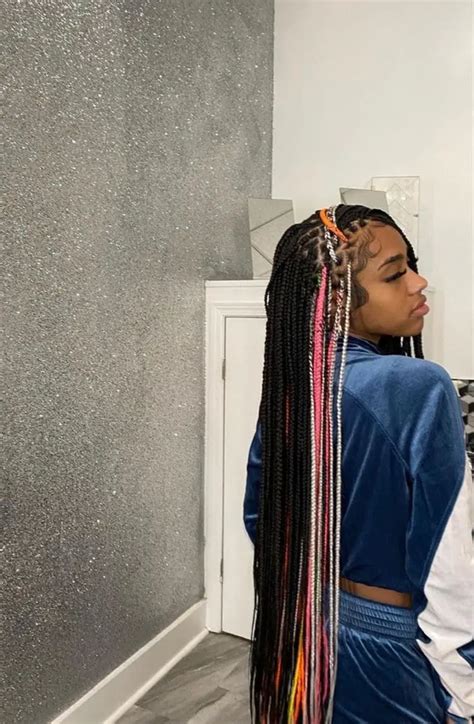 3 Week Old Knotless Box Braids Long Small Knotless Box Braids Images