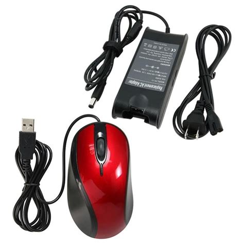 INSTEN Travel Charger USB Ergonomic Optical Mouse For Dell Inspiron