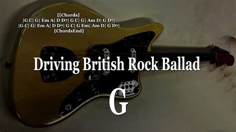 Christian Rock Ballad In G Major Backing Track Jam 85 BPM 4 4