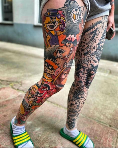 Update More Than Leg Sleeve Tattoo Ideas Best In Cdgdbentre