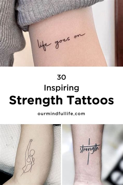 Tattoos About Strength And Courage