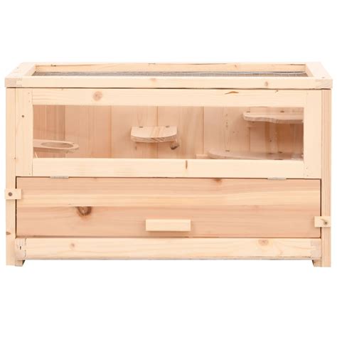 Hamsterkäfig 60x30x35 cm Massivholz Tanne Weles Brands Online Store