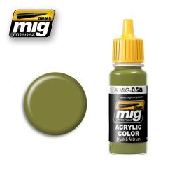 Ammo By Mig A Mig Acrylic Color Light Green Khaki Ml