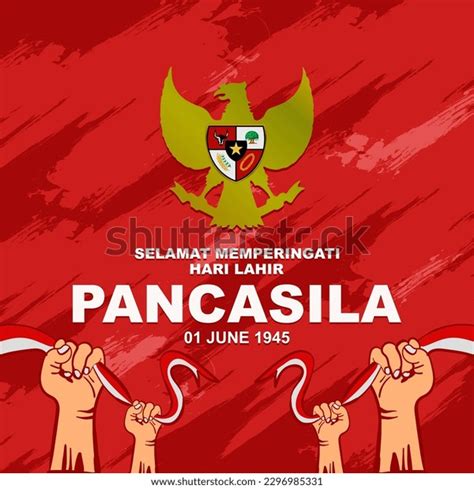 Happy Pancasila Day June 1 Indonesian Stock Vector (Royalty Free) 2296985331 | Shutterstock