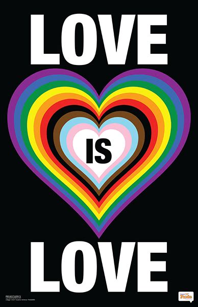 Love Is Love 11x17 Poster Campus Pride