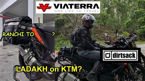 Secure Your Saddle Bag With Dirtsack Heatshield Viaterra Leh On Ktm