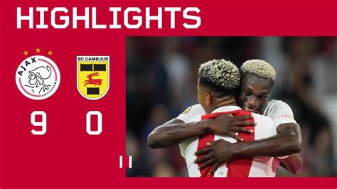 Goals Everywhere 🥵 Highlights Ajax Sc Cambuur Eredivisie Youtube